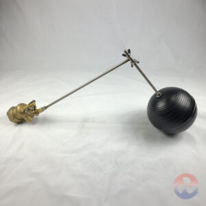 FLOAT VALVE “SHORT” DUAL ROD ASSEMBLY / BRASS 1-1/2″ VALVE / 8" BALL